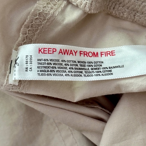 Anthropologie Daily Practice Straight Leg Ankle Pant Cream Women's Size Medium - Picture 13 of 15